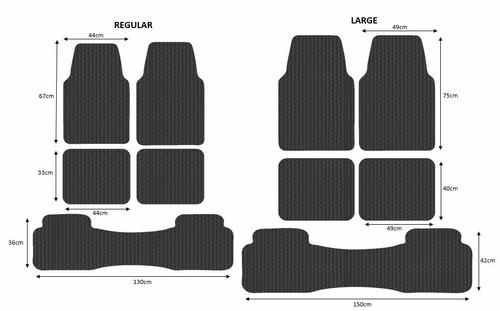 Universal car mats heavy - heavy, duty