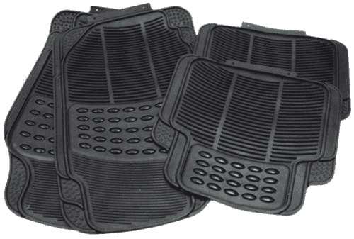 Rubber car mat set - car,