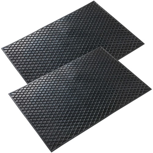 Piece black rubber universal - 2-piece,
